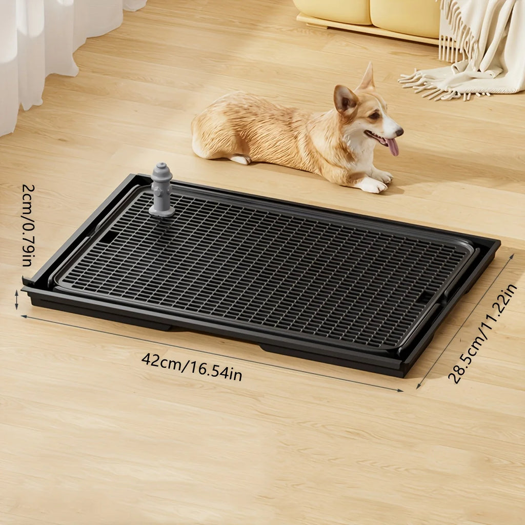KEMORELA 2-in-1 Dog Potty Tray And Cat Litter Mat Non-Slip Waterproof Soft Paw-Friendly Grid Pattern for Easy Cleaning
