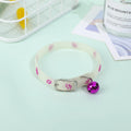 Luminous Cat Necklace Glowing Small Dog Cat Collar Anti-Loss Fluorescent Silicone Cat Bell Collar Neck Ring Pet Cat Accessories