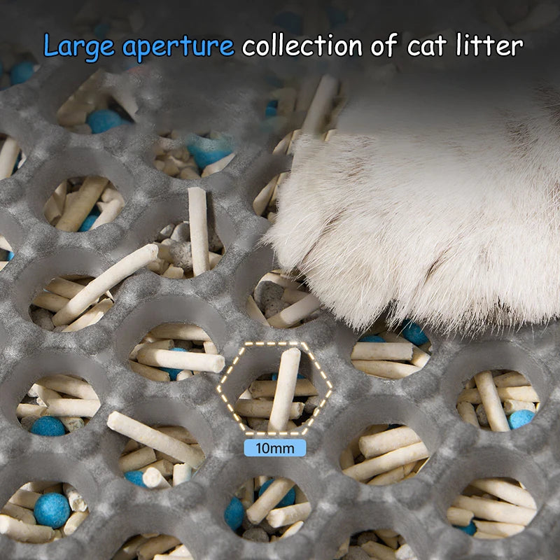 60CMX90CM Cat Litter Mat Waterproof Double Layer Pet Litter Box Mat Pet Toilet Cat Mat Nonslip Sand Cat Washable Mat Pet Clean