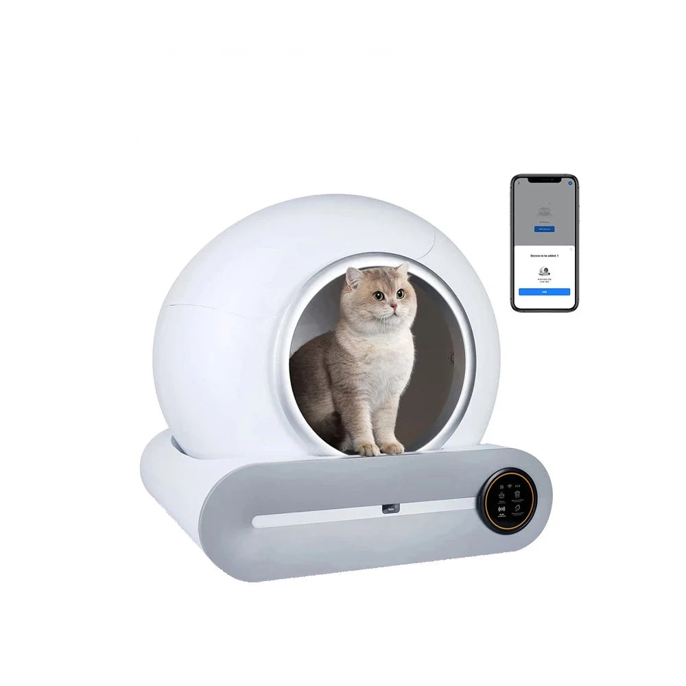 Tonepie 65L Automatic Smart Cat Litter Box Self Cleaning Fully Enclosed Cat Litter Box Toilet Litter Tray English Version 2026