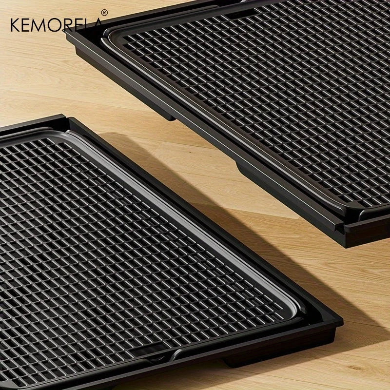 KEMORELA 2-in-1 Dog Potty Tray And Cat Litter Mat Non-Slip Waterproof Soft Paw-Friendly Grid Pattern for Easy Cleaning