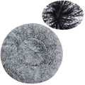Round Pet Bed for Large Dog Bed Donut Long Plush Cat Bed for Medium Dog House Winter Warm Sleeping Pet Kennel Removable Dog Sofa
