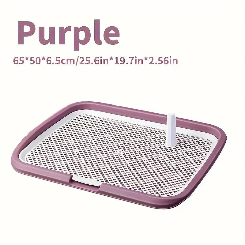 Dog Potty Training Toilet, Plastic Dog Pee Pad Holder With Removable Net, Reusable Dog Potty Trainer Dog Toilet Tray For Pets Up