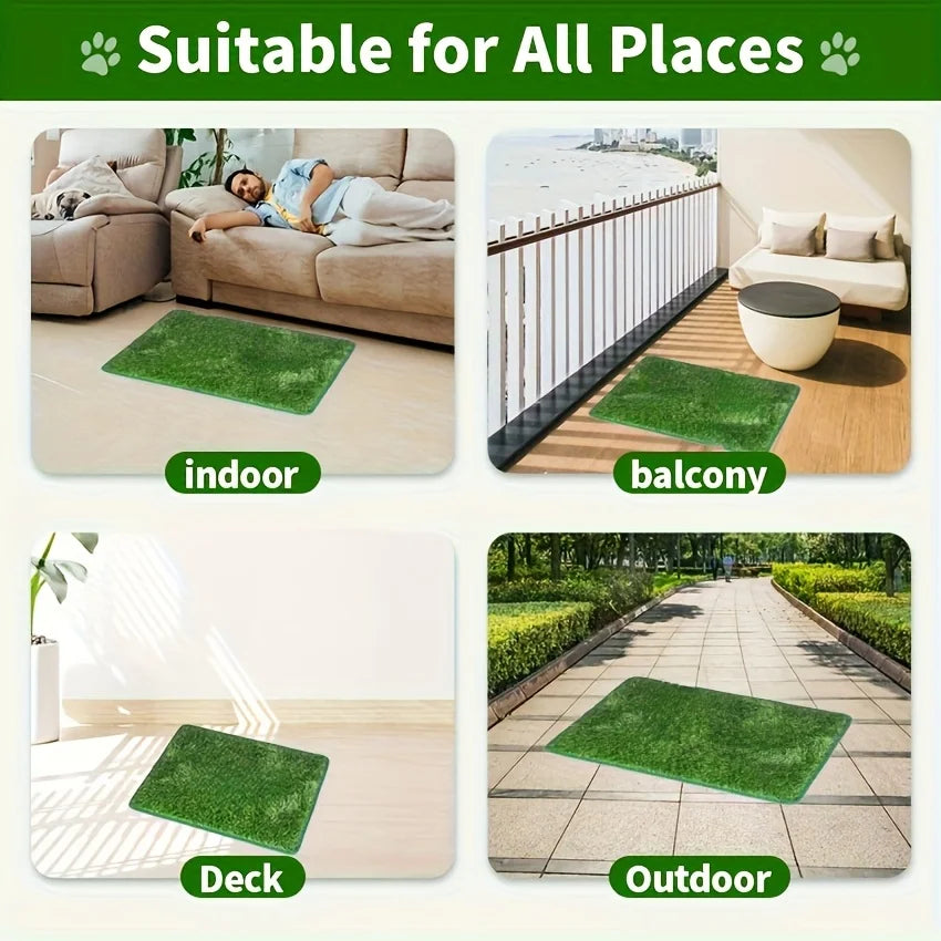 Simulation Lawn Dog Toilet Training Mat Washable Pet Urine Mat Dog Toilet Replacement Pad Eco-Friendly Non-Slip Pet  Accessory