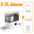 ROJECO 8.5L Automatic Pet Feeder Water Fountain WIFI APP Remote Control Smart Dog 5L Food Dispenser 3.5L Gravity Water Drinker ﻿