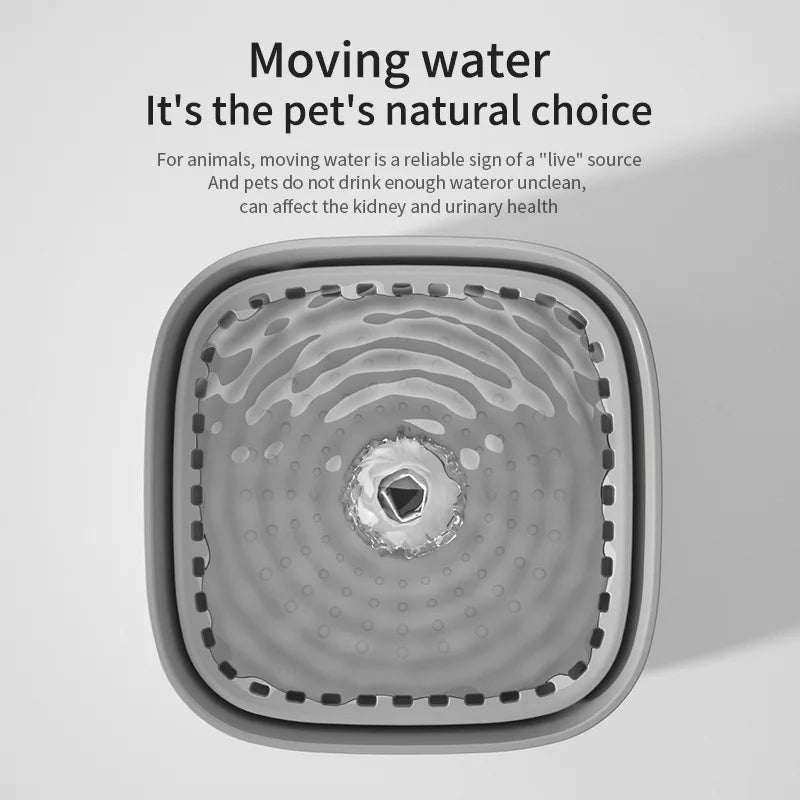 3L Large Capacity Canine Cat Dog Pet Circulating Filter Pet Fountain Feeder Automatic Water Dispenser with USB Port for Pets