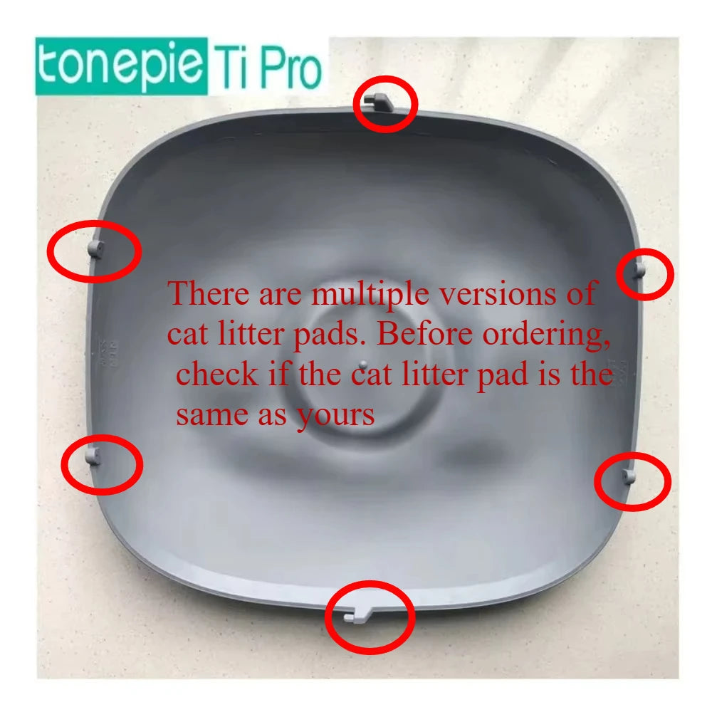Tonepie Silicone Cat Litter Mat Rubber Plug Closed Collecting Dedicated Smart Cat Litter Box Accessories Waterproof Easy Clean